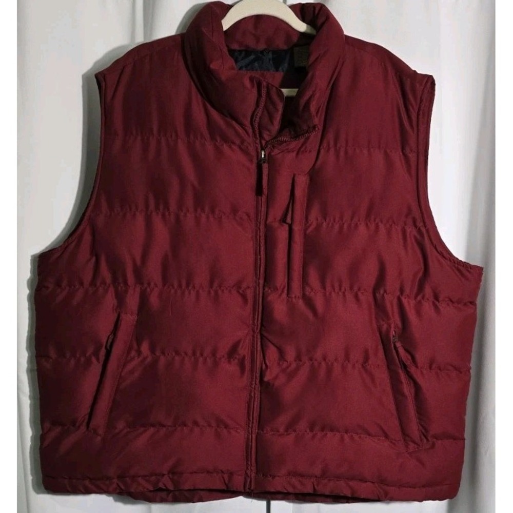 ST Johns Bay Men's Puffer Vest Jacket Full‎ Zip Pockets Size XX LARGE